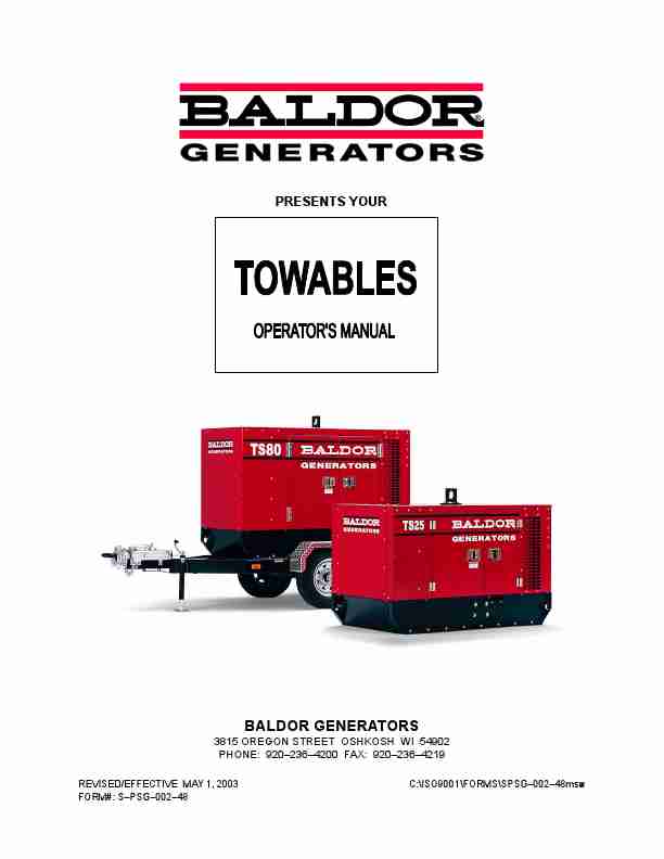 Baldor Portable Generator BALDOR GENERATORS-page_pdf